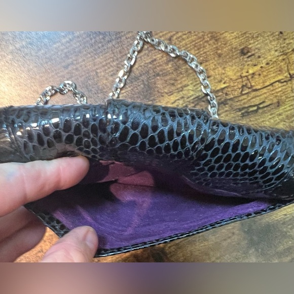 Brighton | women’s snakeskin look, leather mini-handbag. - Picture 9 of 16